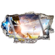 Vinilos de pared gol fútbol 3d
